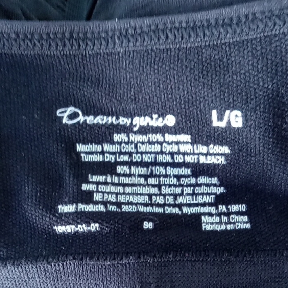 Dream By Genie Black Women's Intimate / Sports Bra Size L - Picture 6 of 7